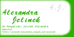 alexandra jelinek business card